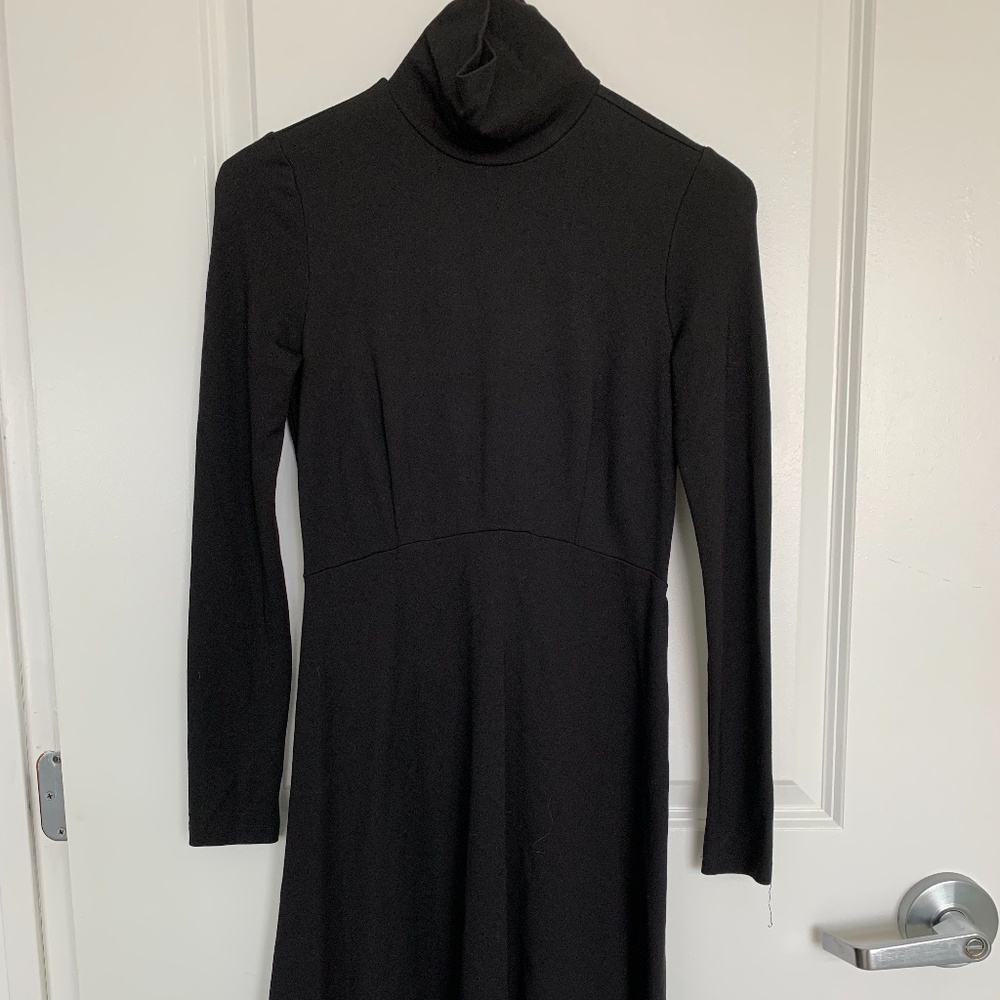 Seraphine Black Turtleneck Dress